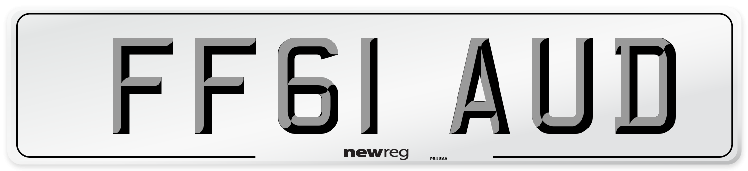 FF61 AUD Number Plate from New Reg